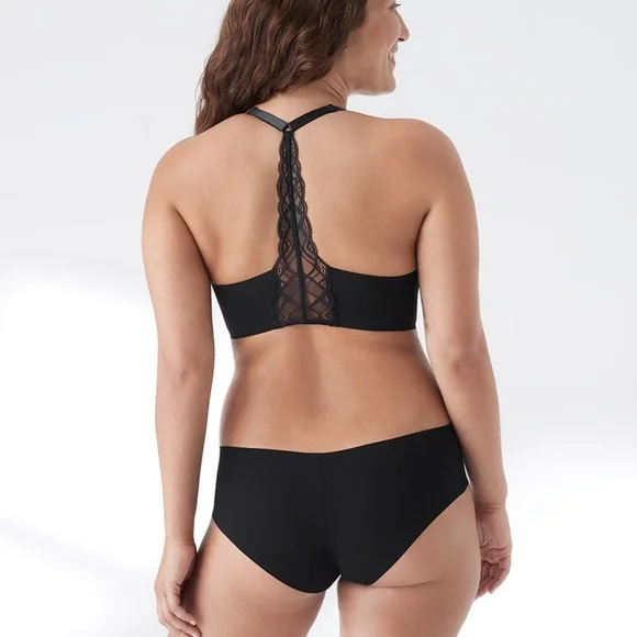True Body Triangle Lace Racerback Bra - Picture 6 of 7